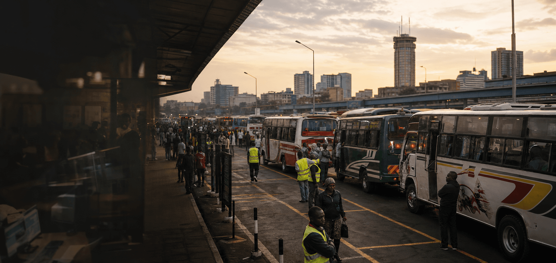 Kenyan matatu corridor and stage activity